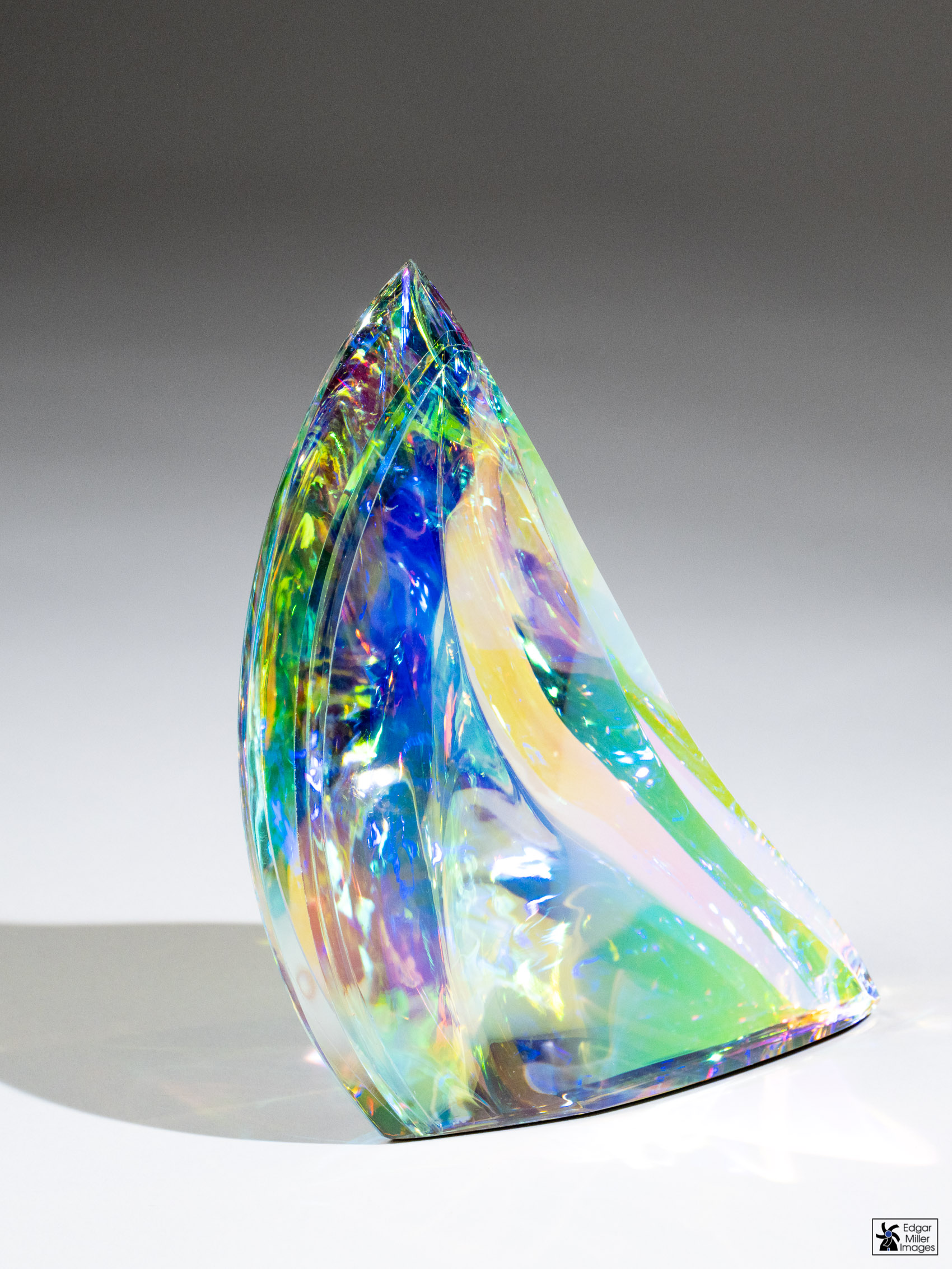 Faceted Glass Sculpture
